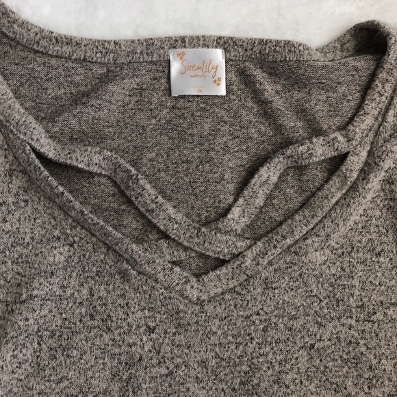 Grey Maternity Top - Picture 4 of 4